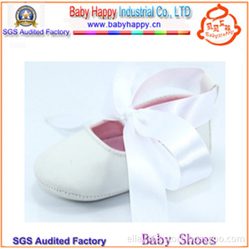 Plain White Baby Leather Infant Shoes
